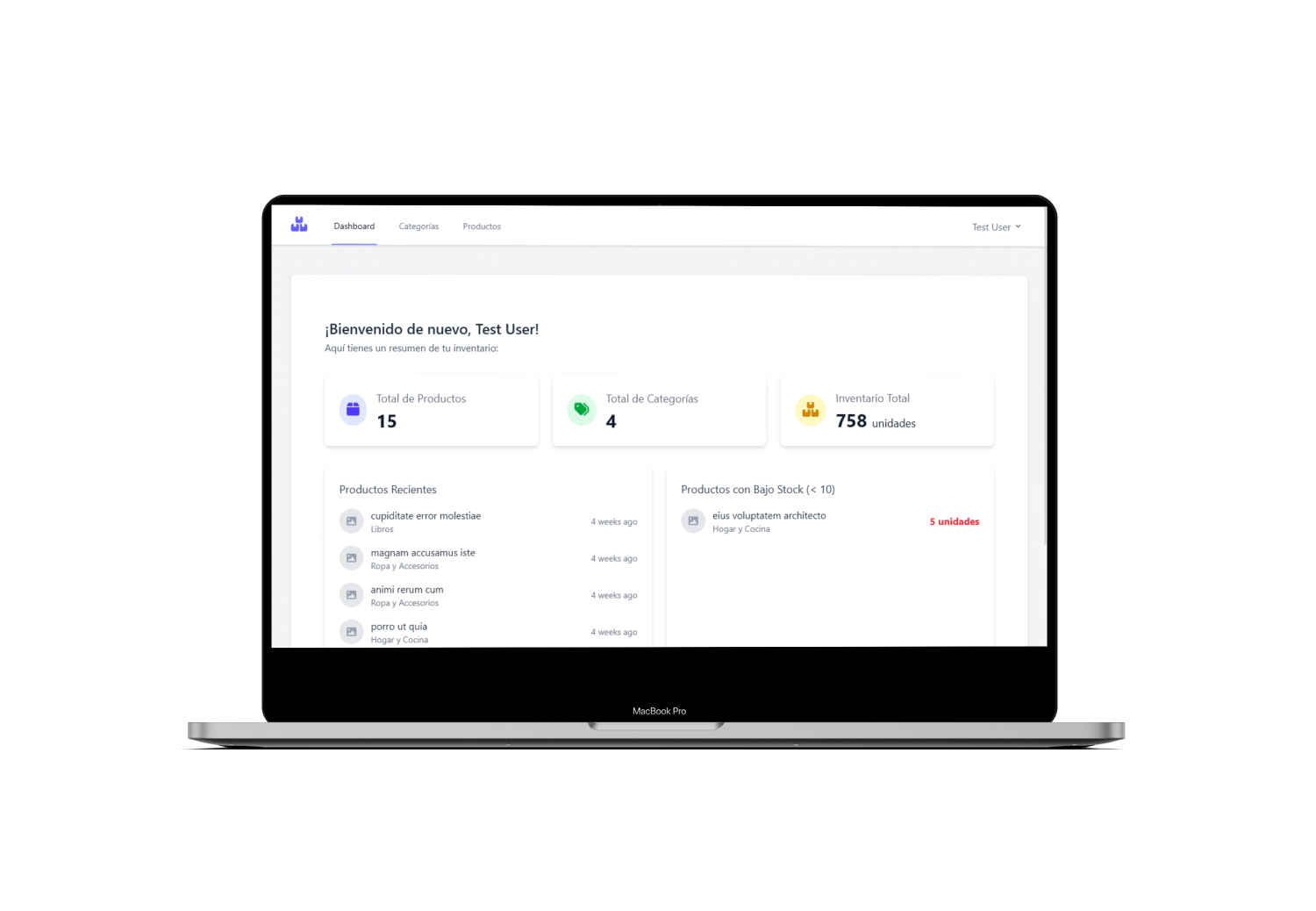 Laravel based CRUD made as technical assessment